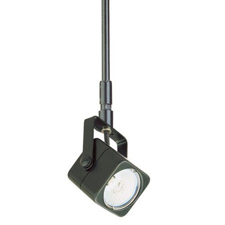 ELCO LIGHTING Electronic Low Voltage Soft Square Accent Light with Stem Extension Track Fixture ET532-36B